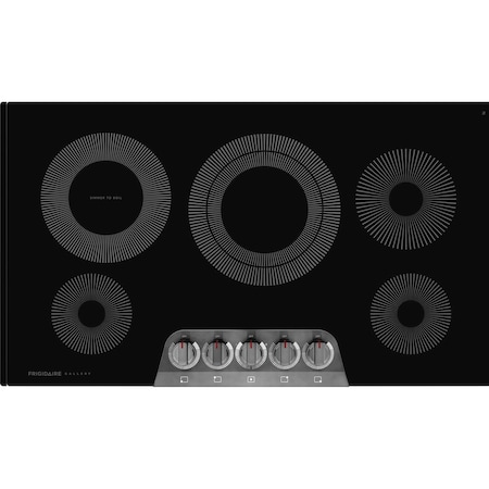 Frigidaire Frigidaire Gallery 36-in. Electric Cooktop with EvenTemp Technology, Black Stainless Steel GCCE3670AD
